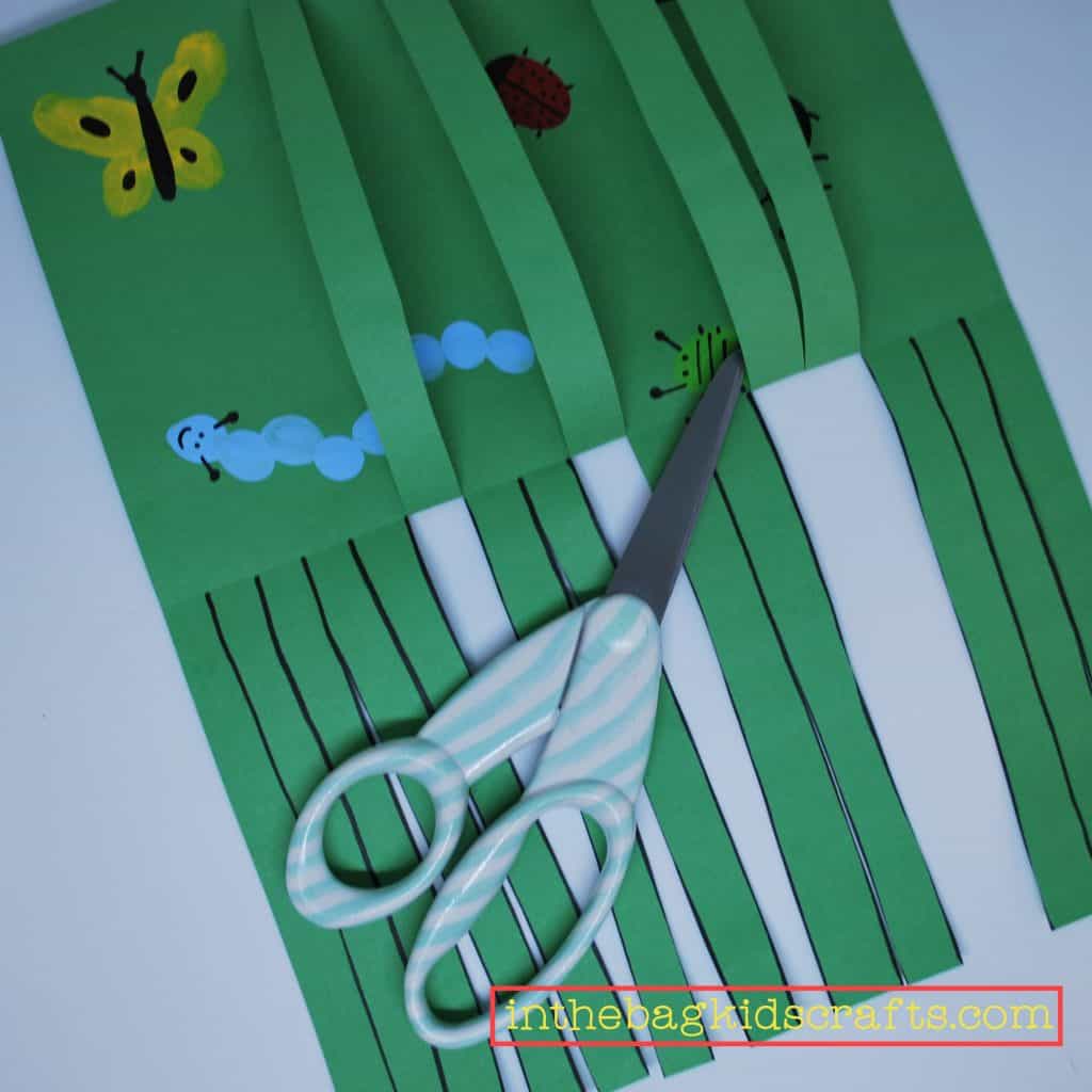 bugs in the grass scissor activity