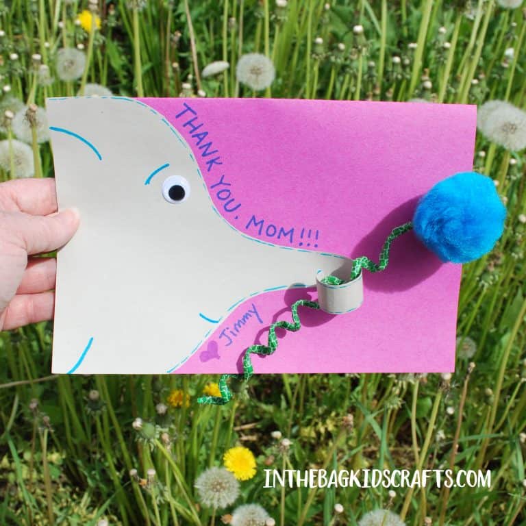 elephant thank you card