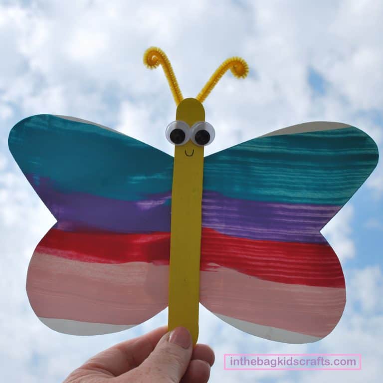 Squeegy Painted Butterfly Easy Kids' Craft