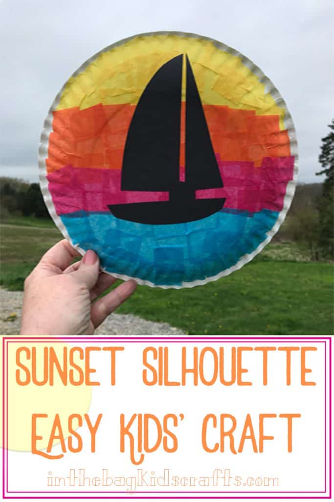 Easy Kids' Craft Sunset Silhouette