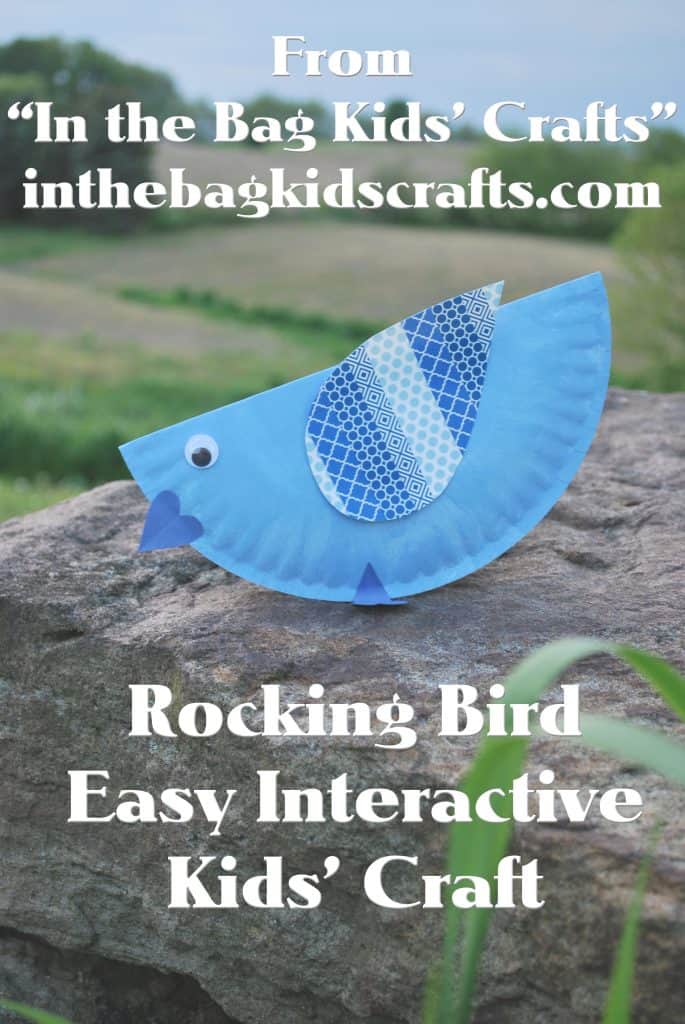 Easy Kids' Craft Rocking Blue Bird 