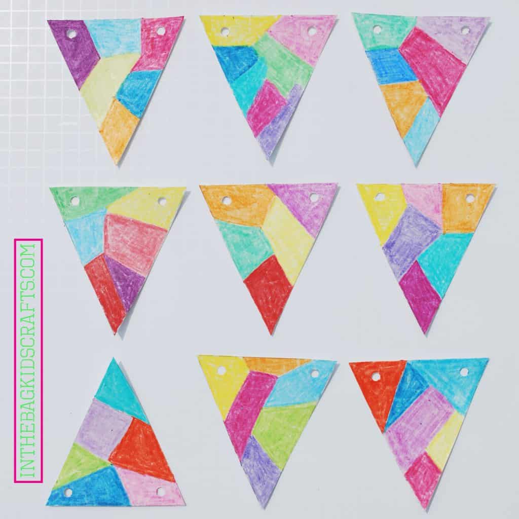 Easy Kids' Craft Scratch Art Banner Step 3