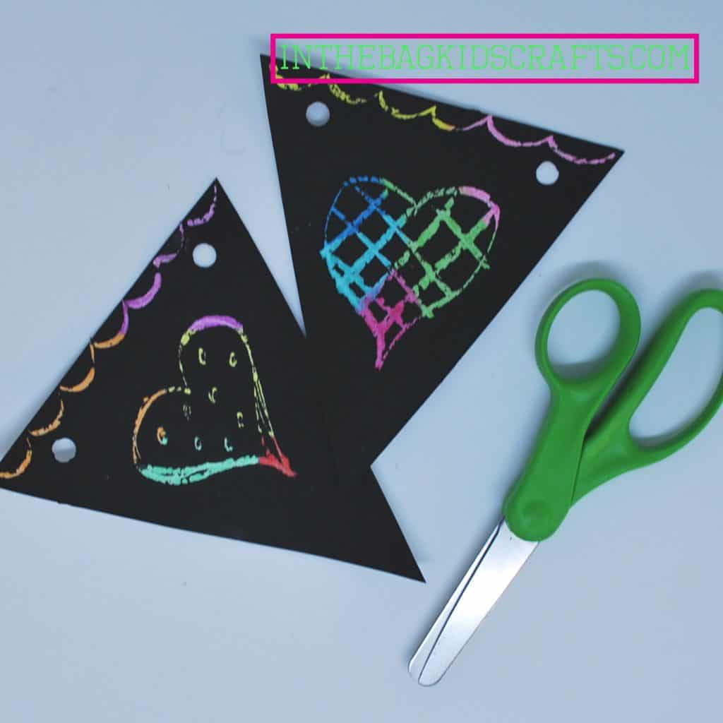 Easy Kids' Craft Scratch Art Banner Step 5