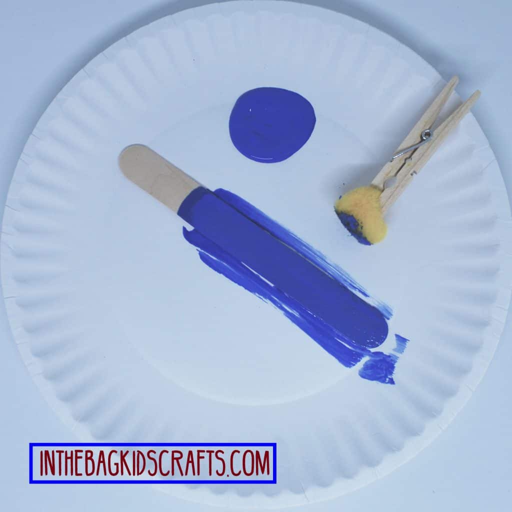 father's day easy kids' craft: super hero card step 1