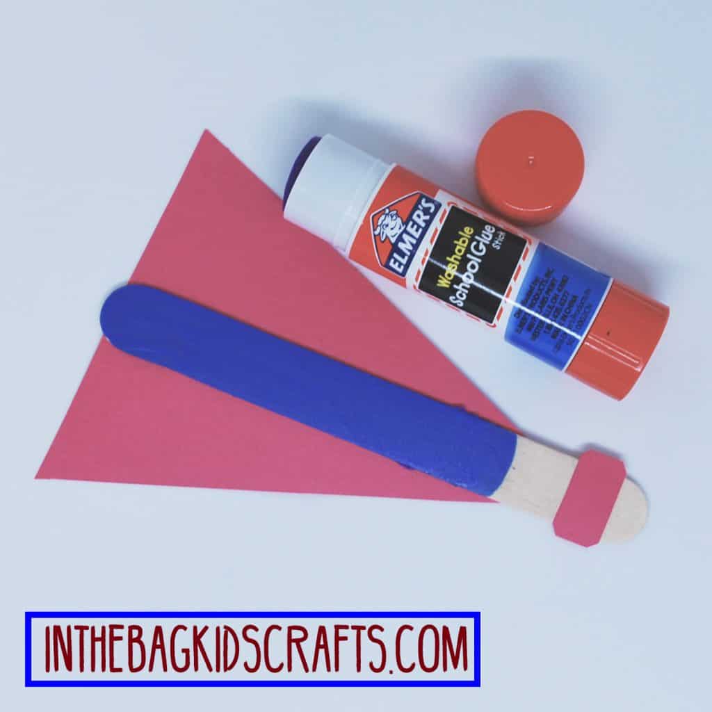father's day easy kids' craft: super hero card step 2b