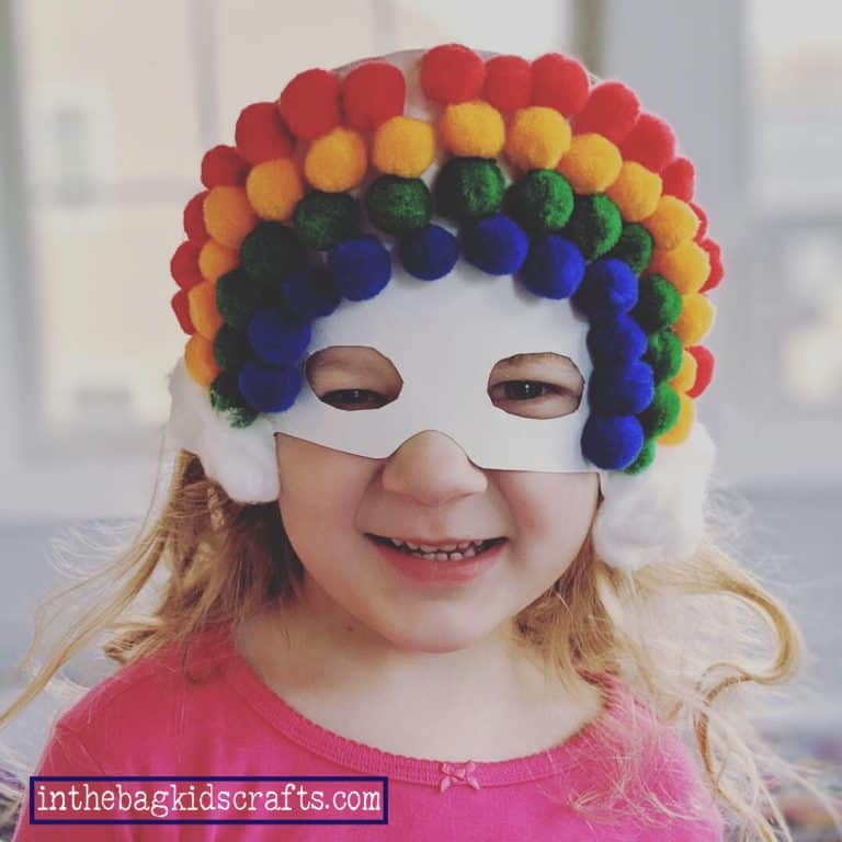 rainbow mask kids' craft