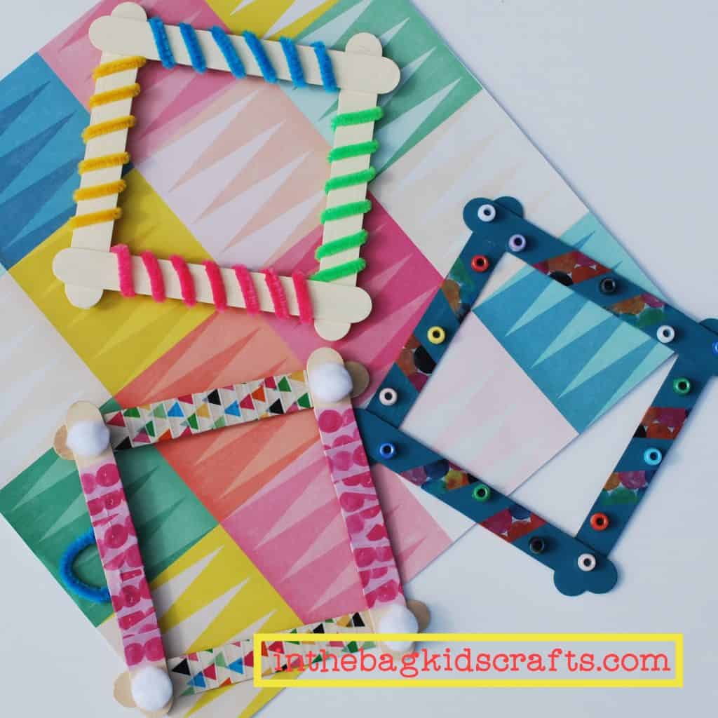Easy DIY Kids' Craft Picture Frames 