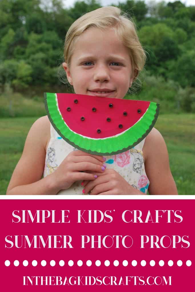 Easy Summertime Kids' Craft Photo props 