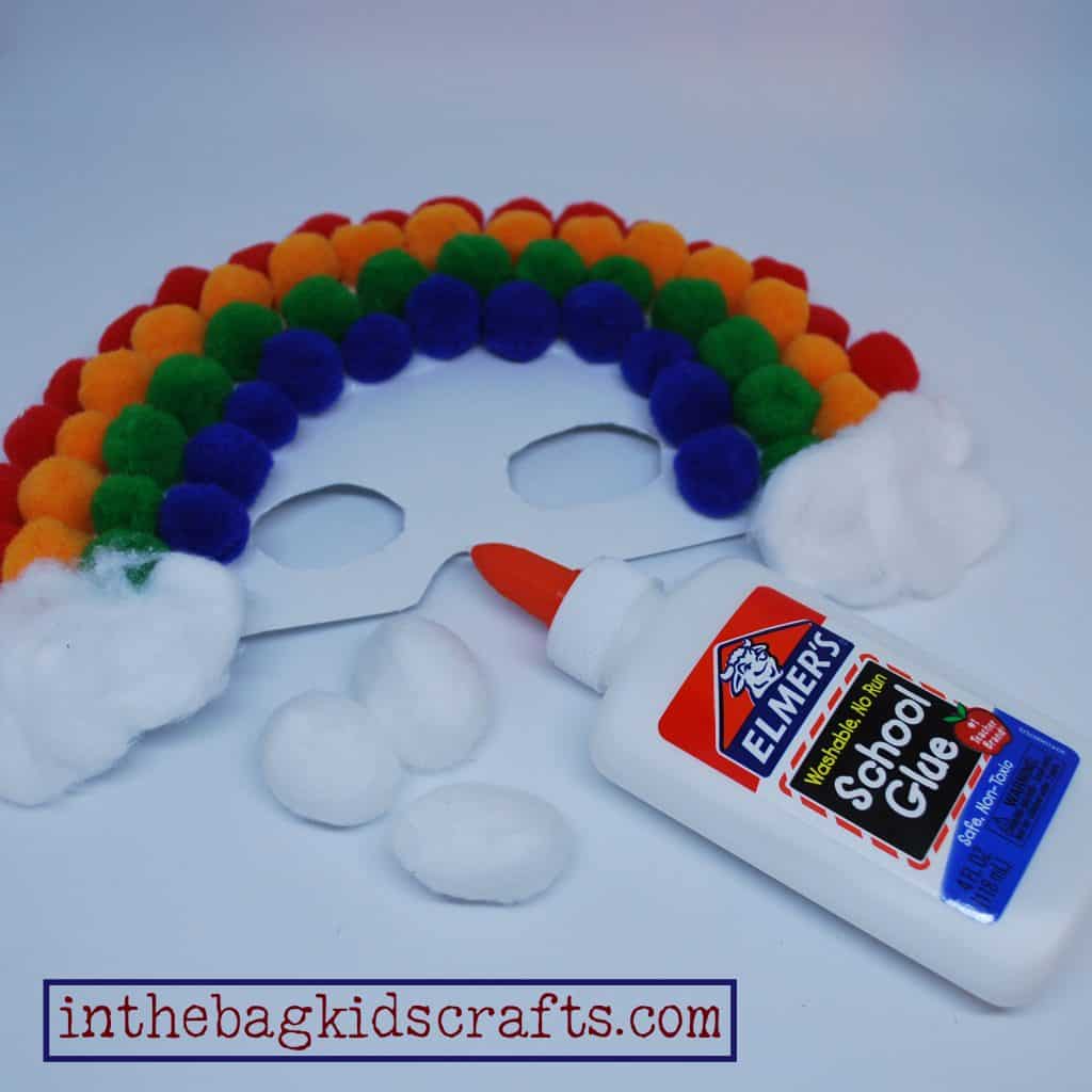 rainbow mask kids craft