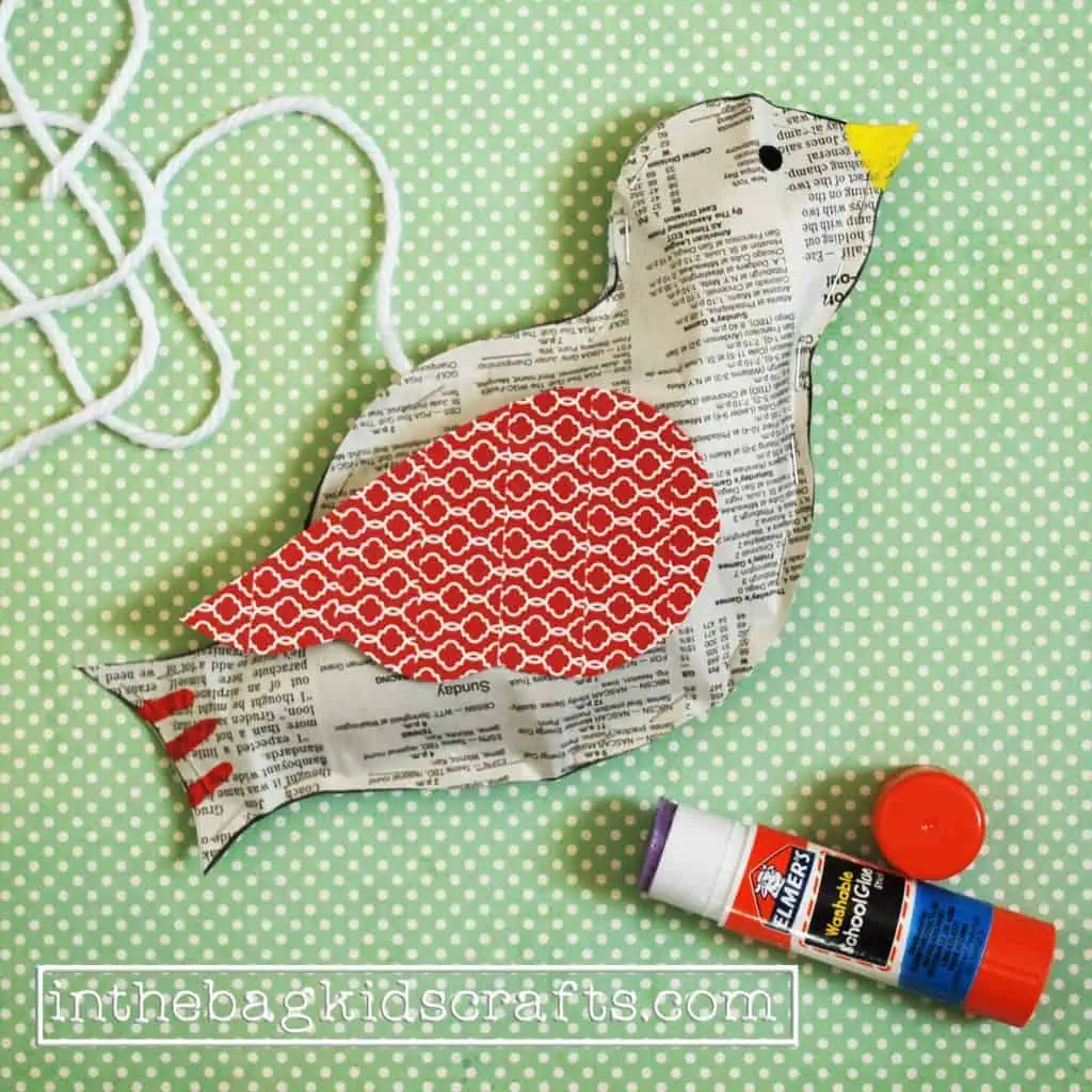 Easy Kids Craft Songbird Step 8