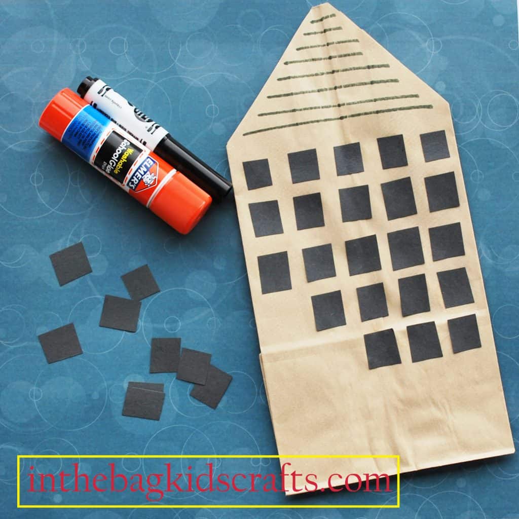 Paper Bag City Craft step 2