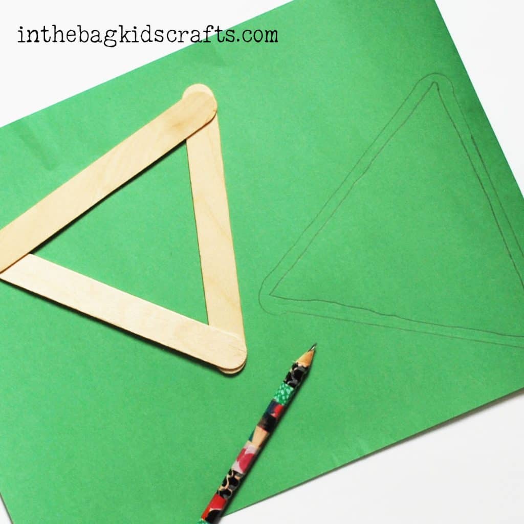 Popsicle stick craft step 2