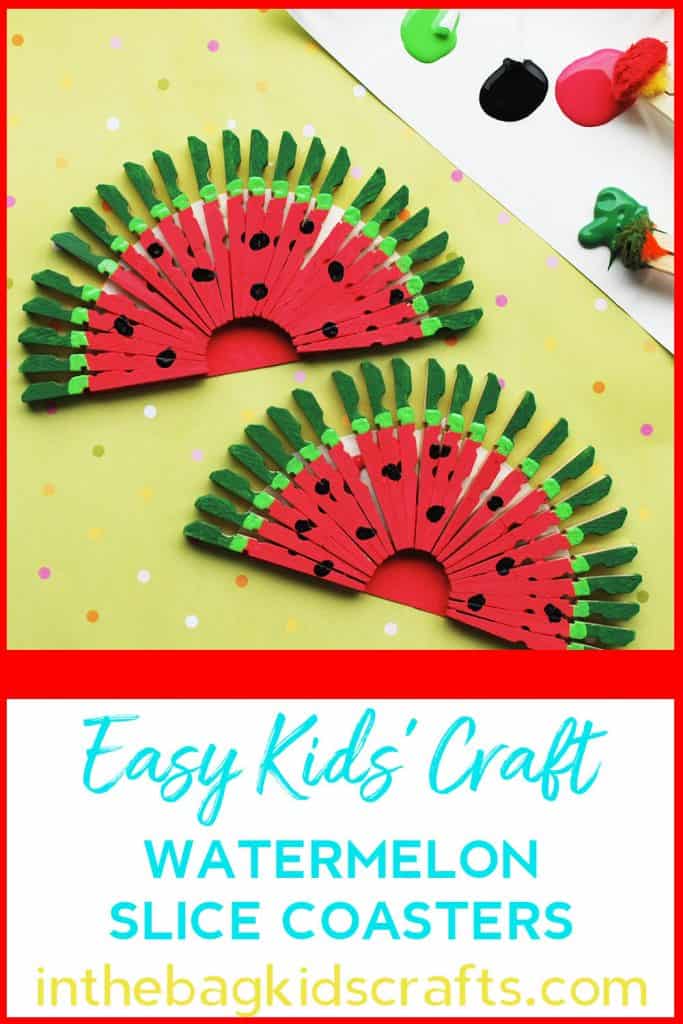 Watermelon Slice Coasters