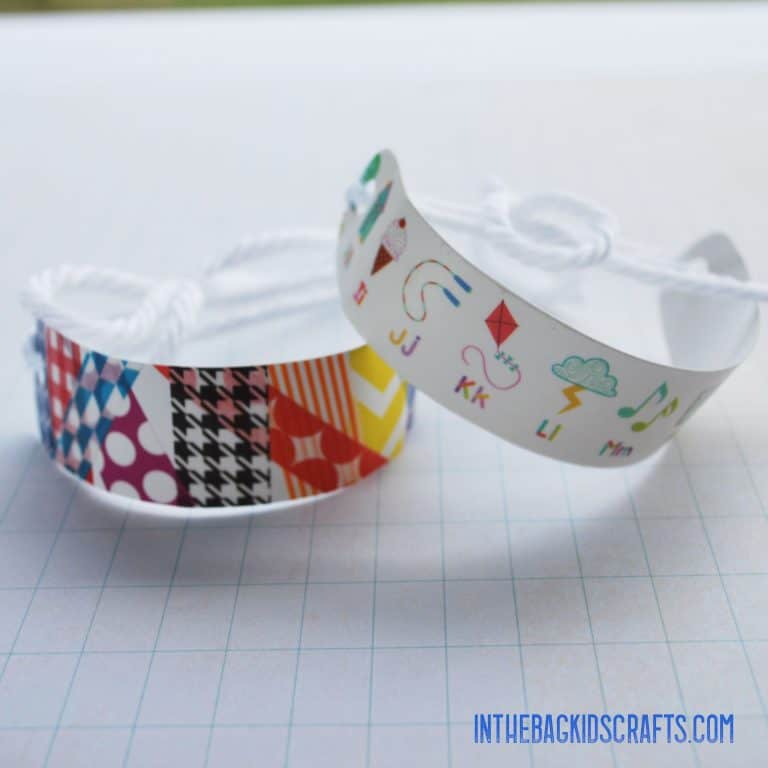 washi tape bracelets