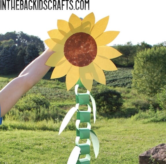SUNFLOWER CRAFT FOR KINDERGARTEN