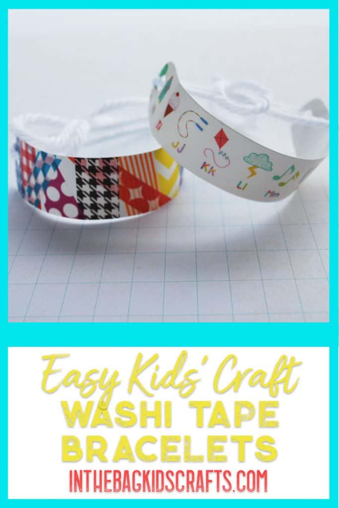 washi tape bracelets