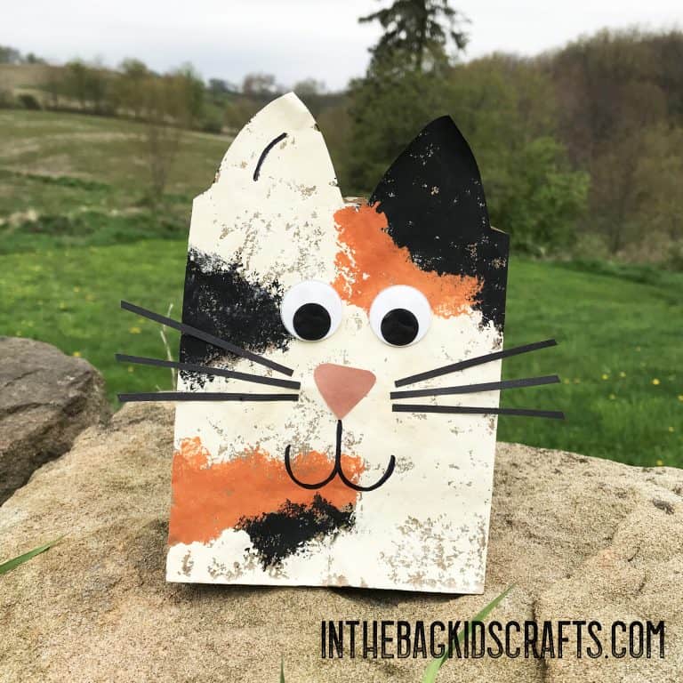 kitty gift bag kids craft