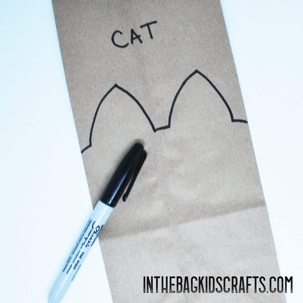 kitty gift bag kids craft
