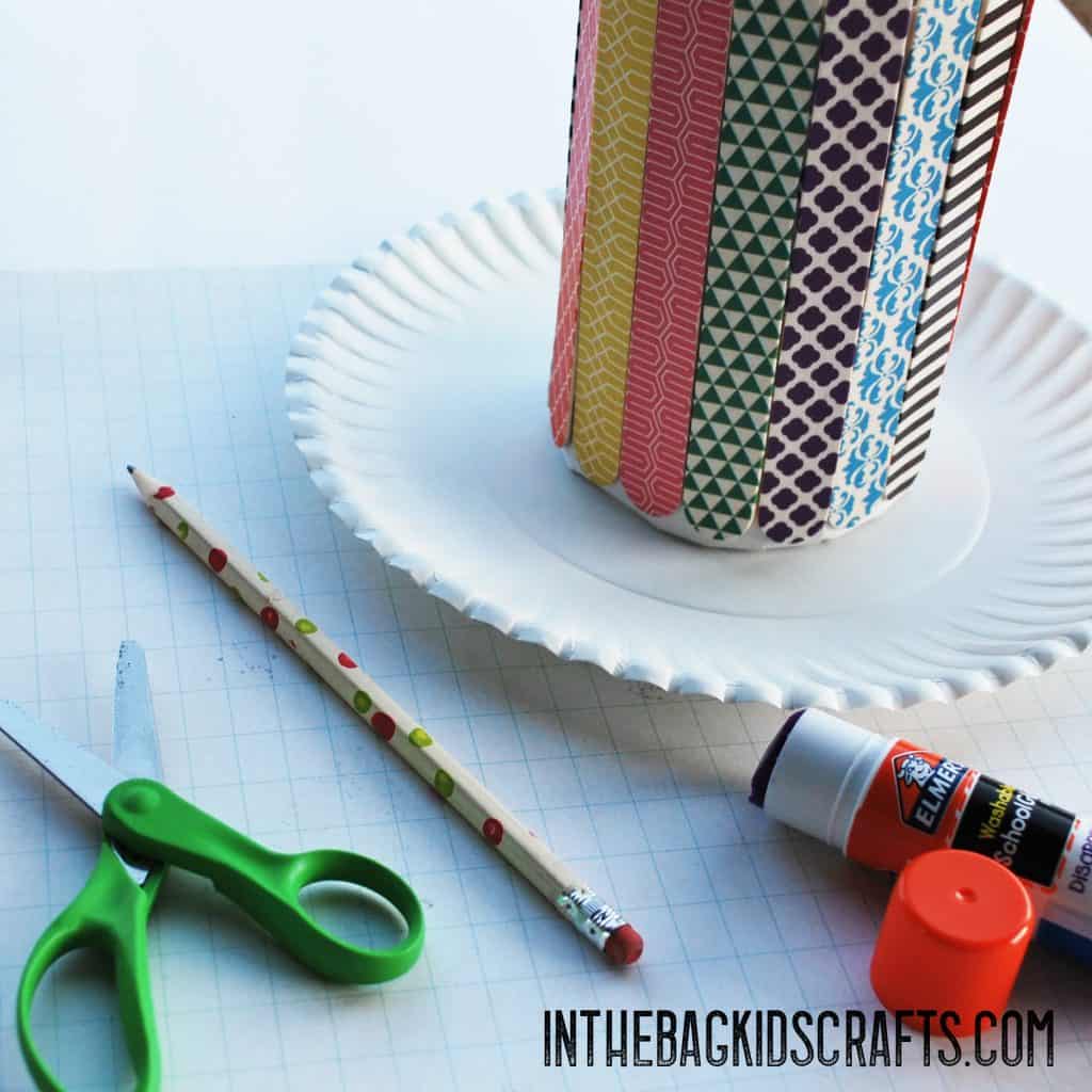 popsicle stick pencil holder step 5