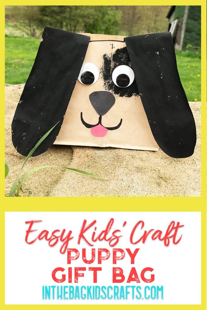 puppy gift bag kids craft