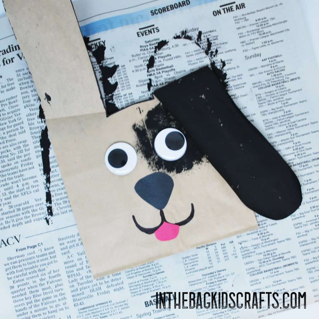 puppy gift bag kids craft