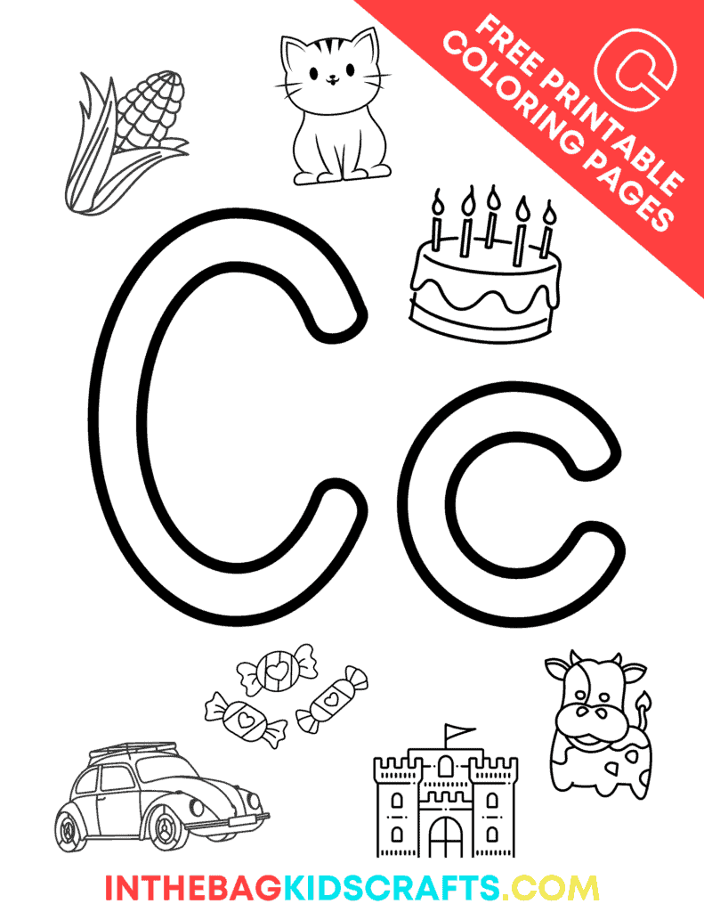 Words that start with C coloring page 