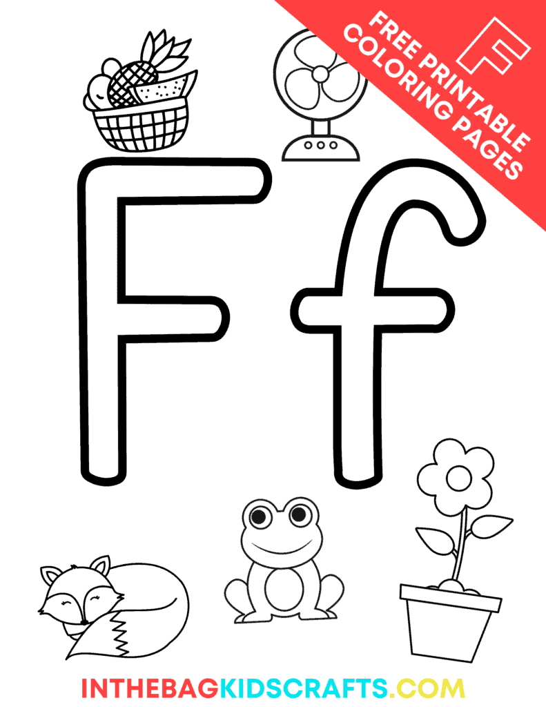 letter F coloring pages 