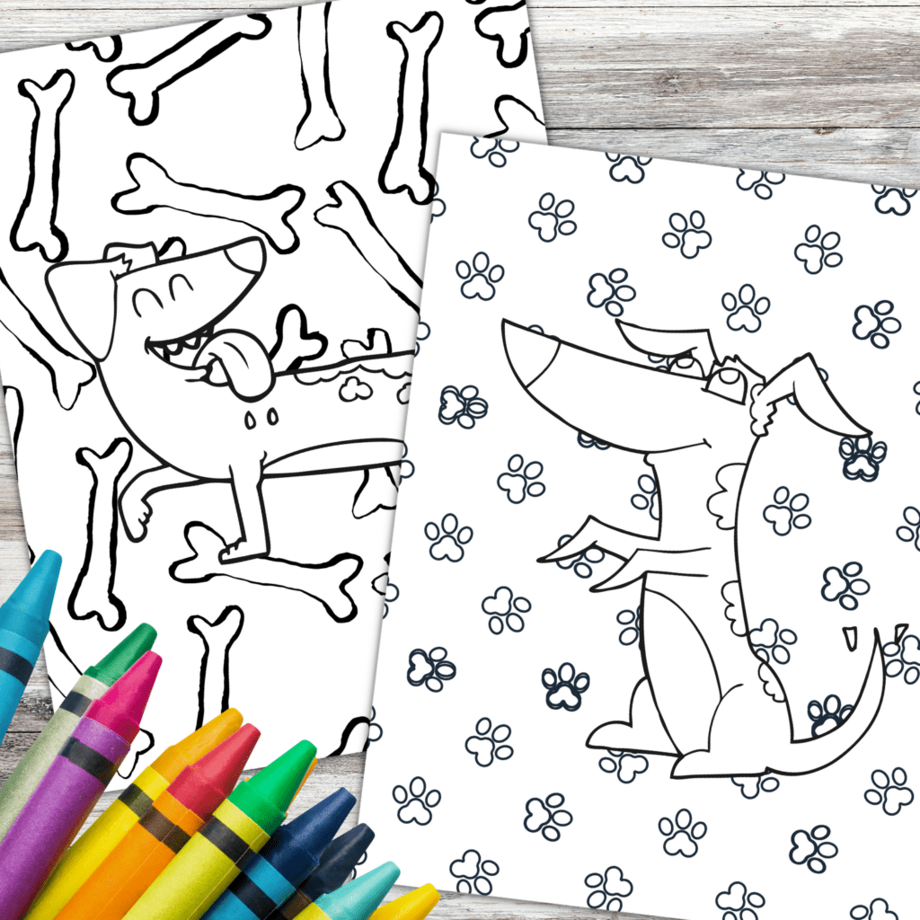 printable dog coloring pages