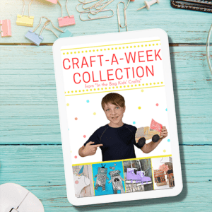 craft a week collection image of cover on ipad sitting on blue desk