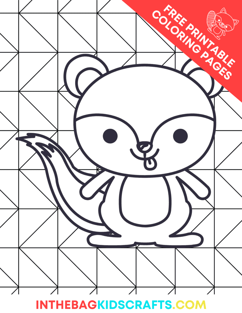squirrel coloring page