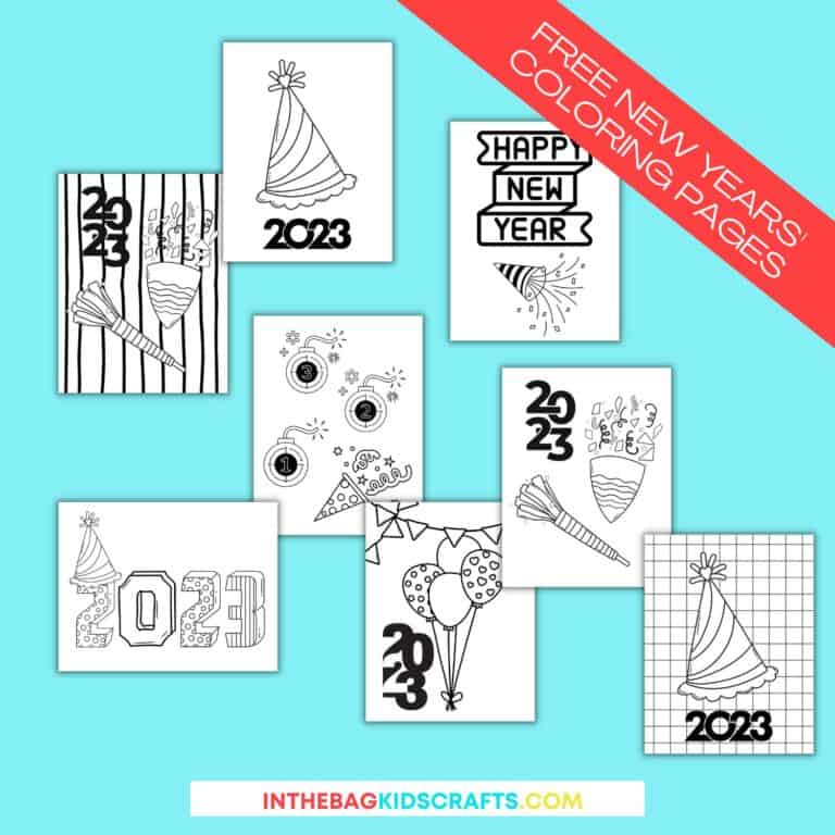 New Years coloring pages to download