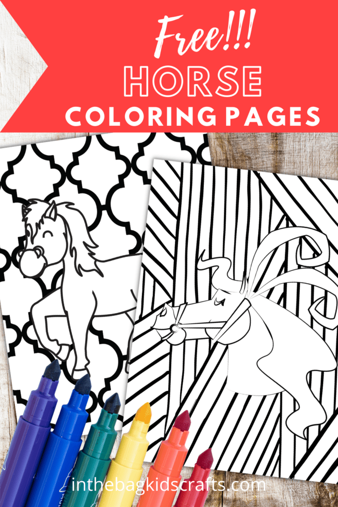 HORSE COLORING PAGES 