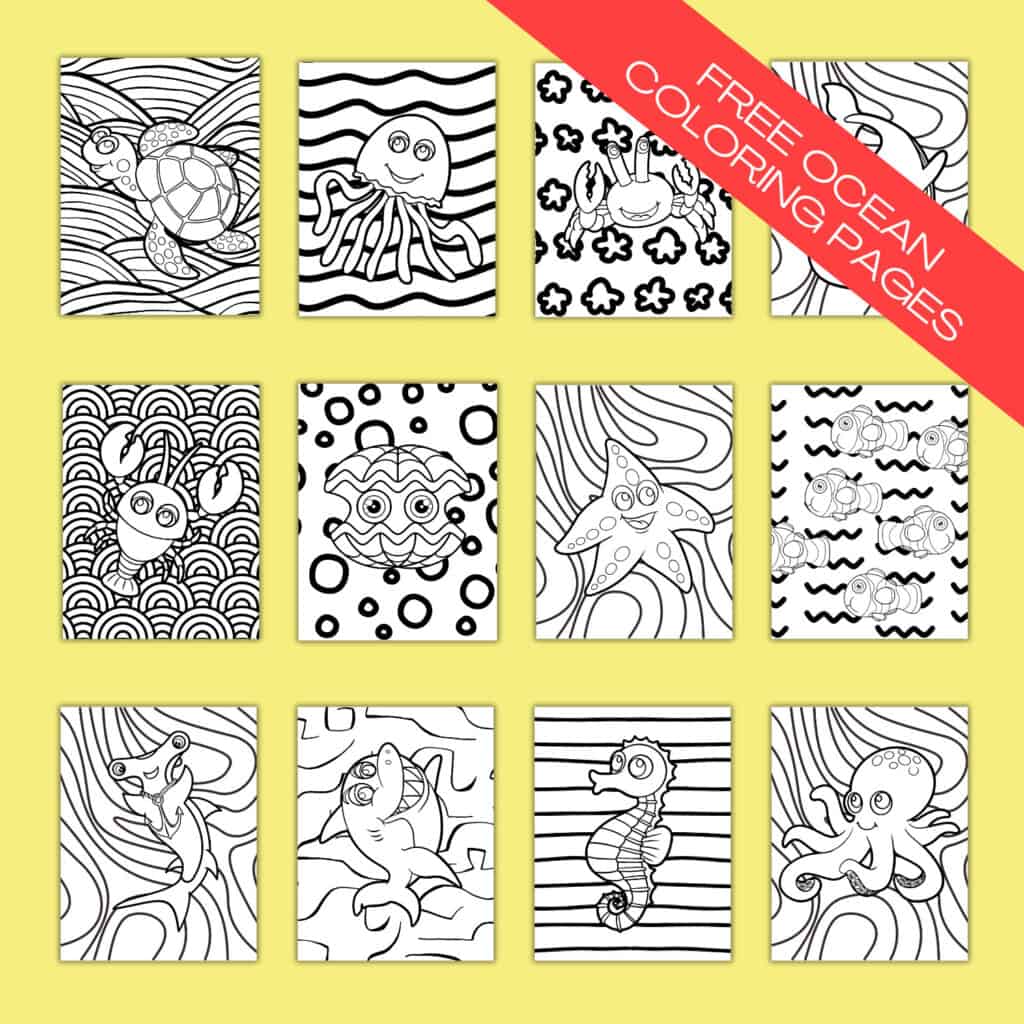 ocean coloring pages for kids 