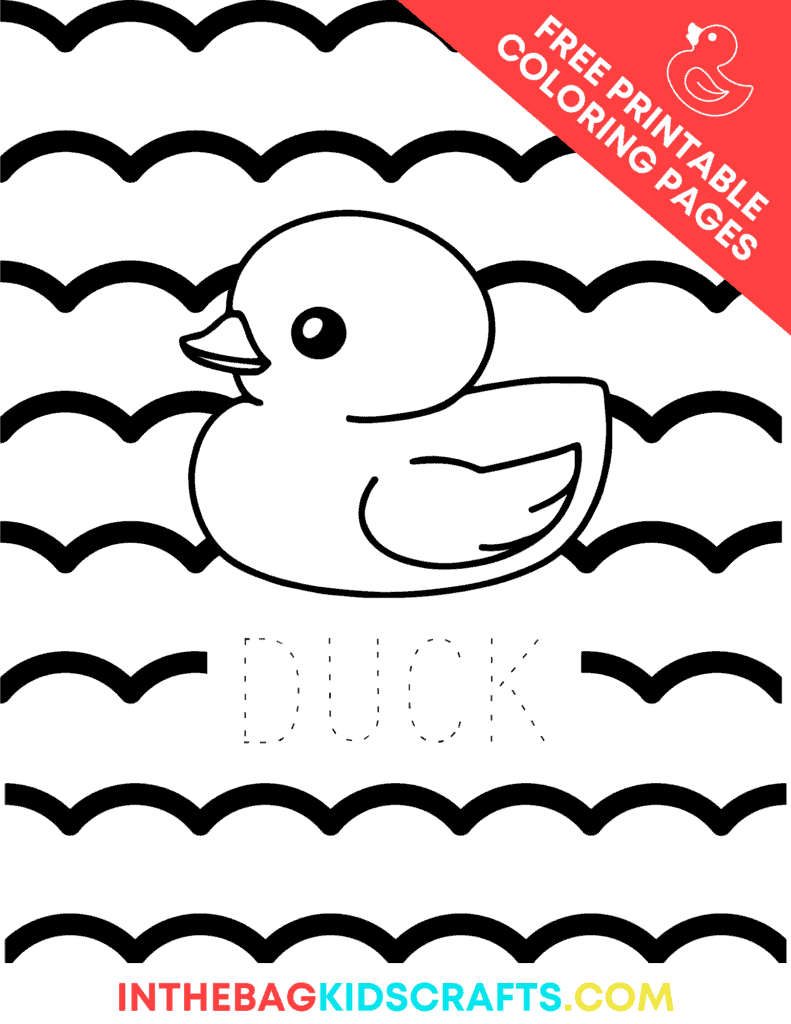 Duckling Coloring Page 