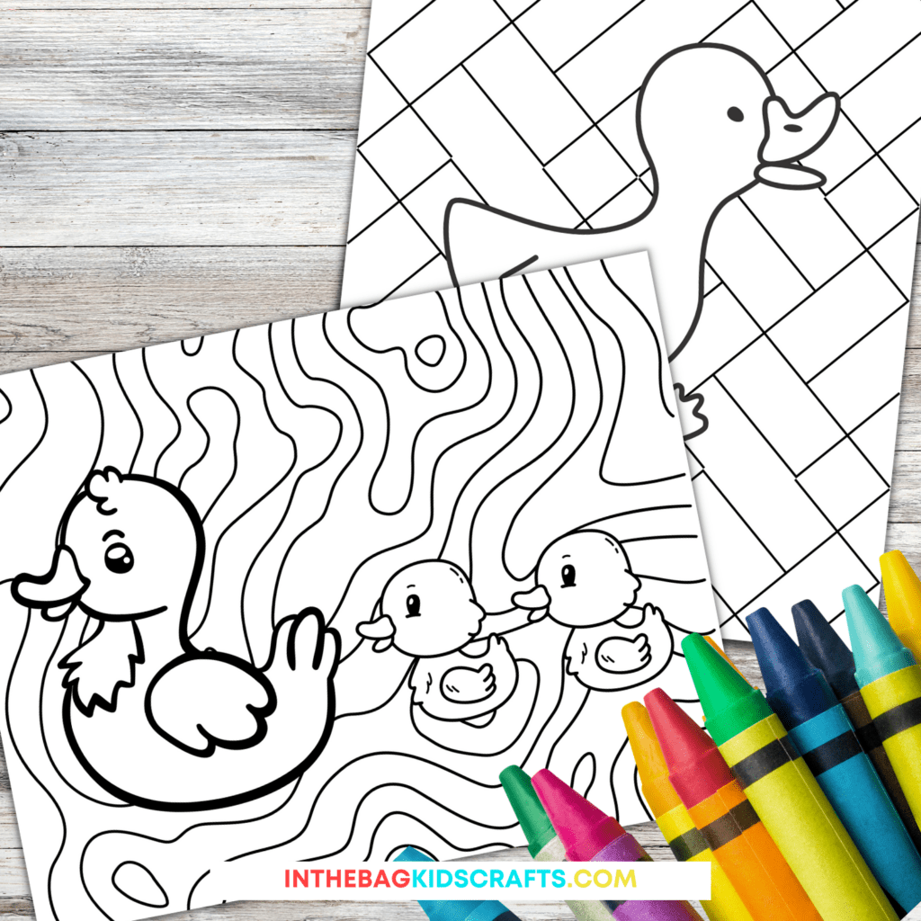 duck coloring pages