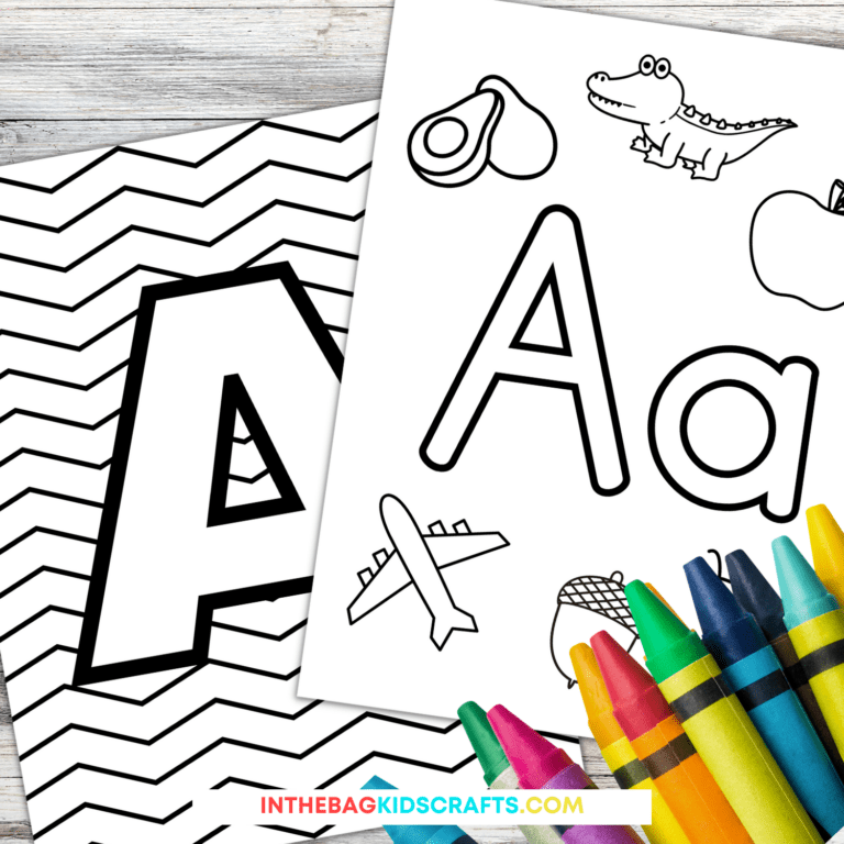 Letter A Coloring Pages