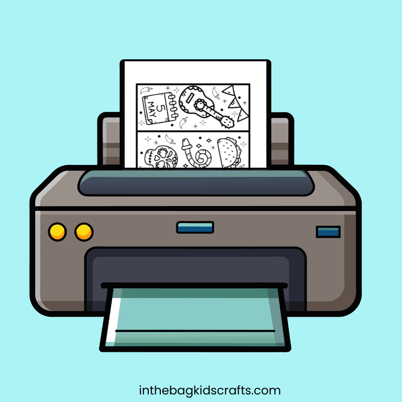 Cinco de Mayo craft bookmarks printing 
