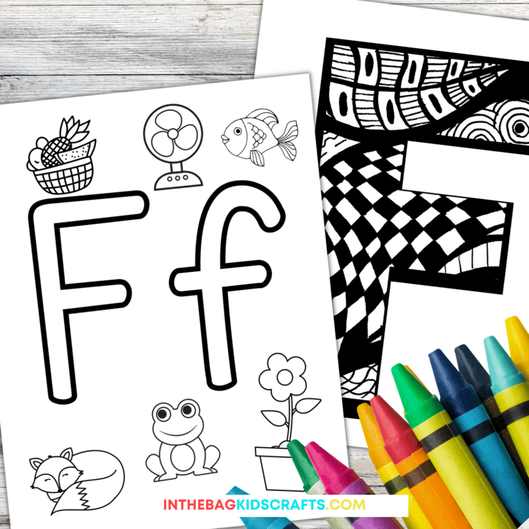 Letter F Coloring Pages
