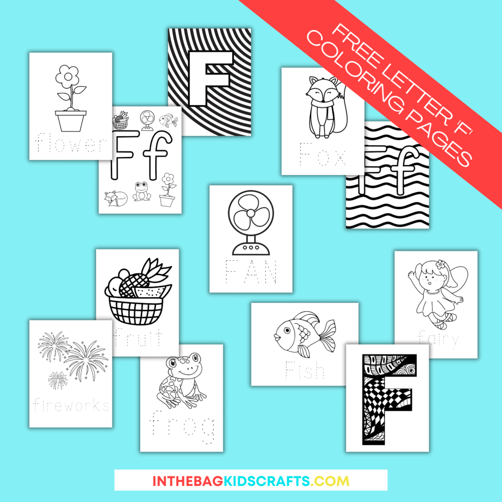 Letter F Coloring Pages 