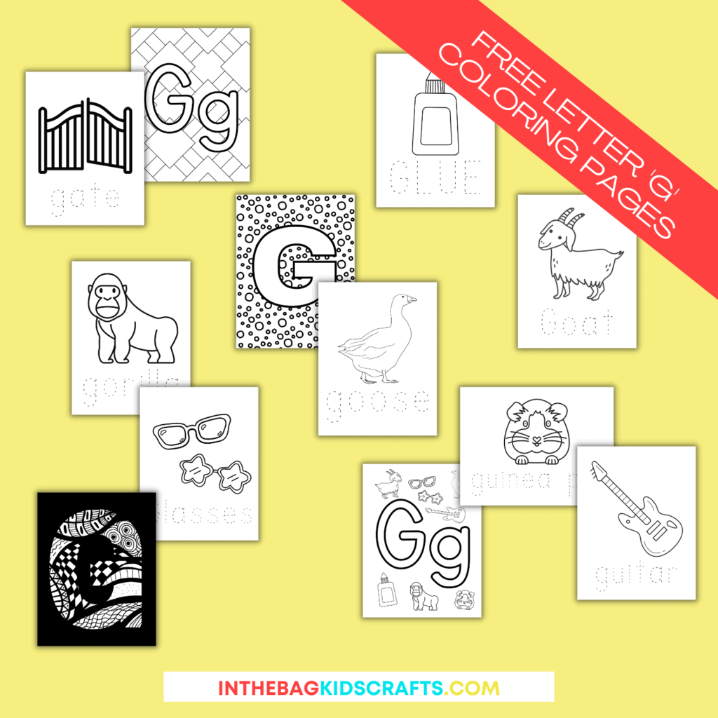 letter G coloring pages 
