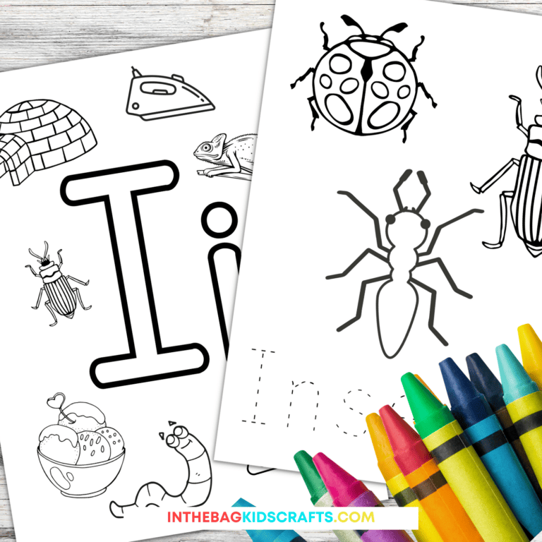 Letter I Coloring Pages for Kids