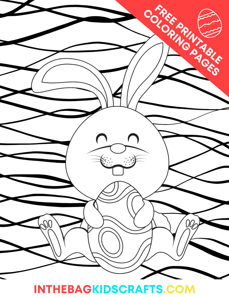 Easter Bunny Coloring Page 