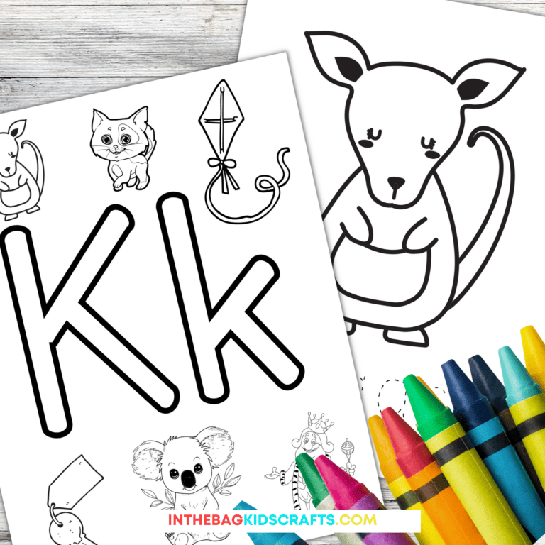 letter K coloring pages for kids
