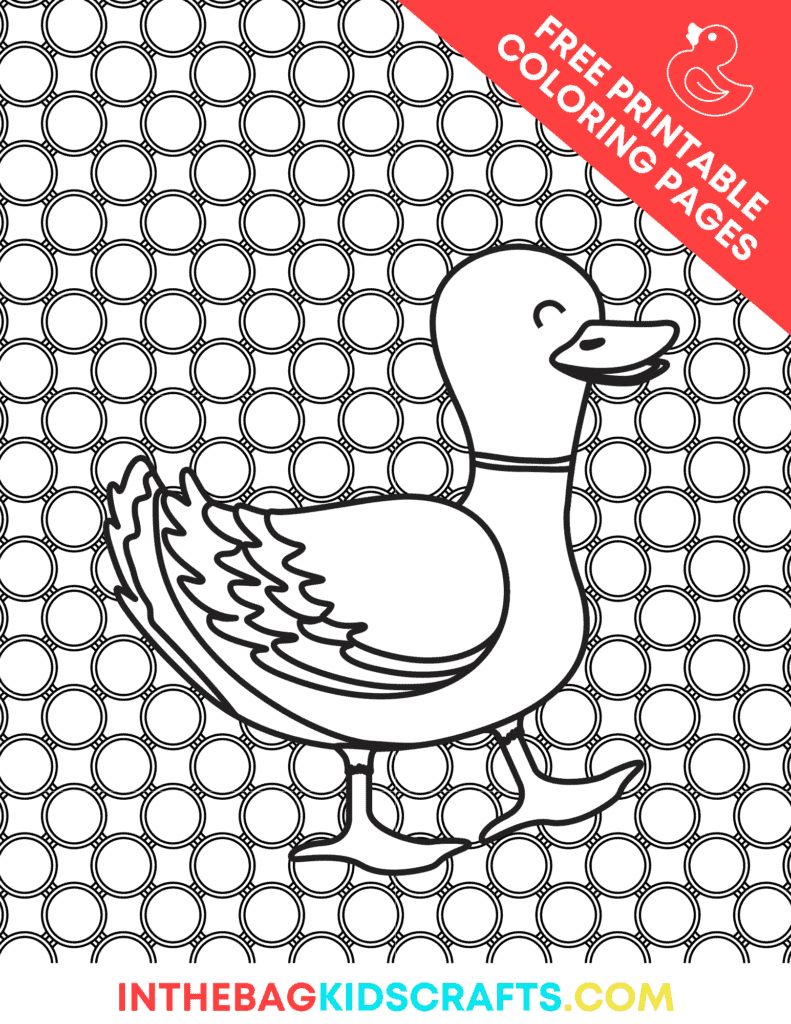 Duck Coloring Page 