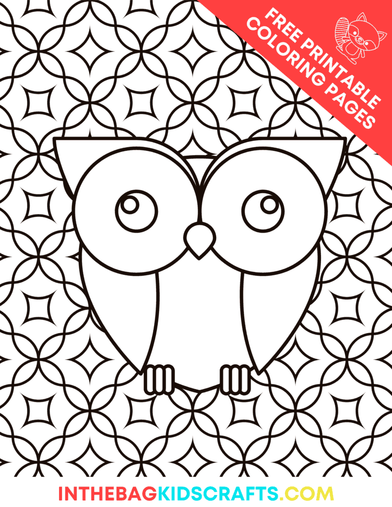 owl coloring page