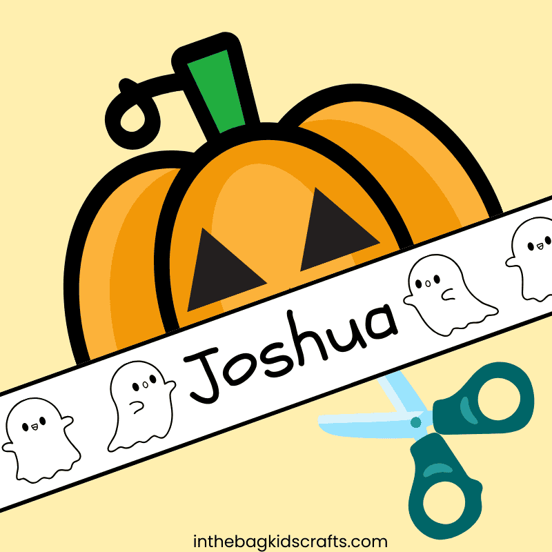 Printable Halloween hats for kids featuring a fun coloring activity, perfect for a Halloween craft and preschool activity.