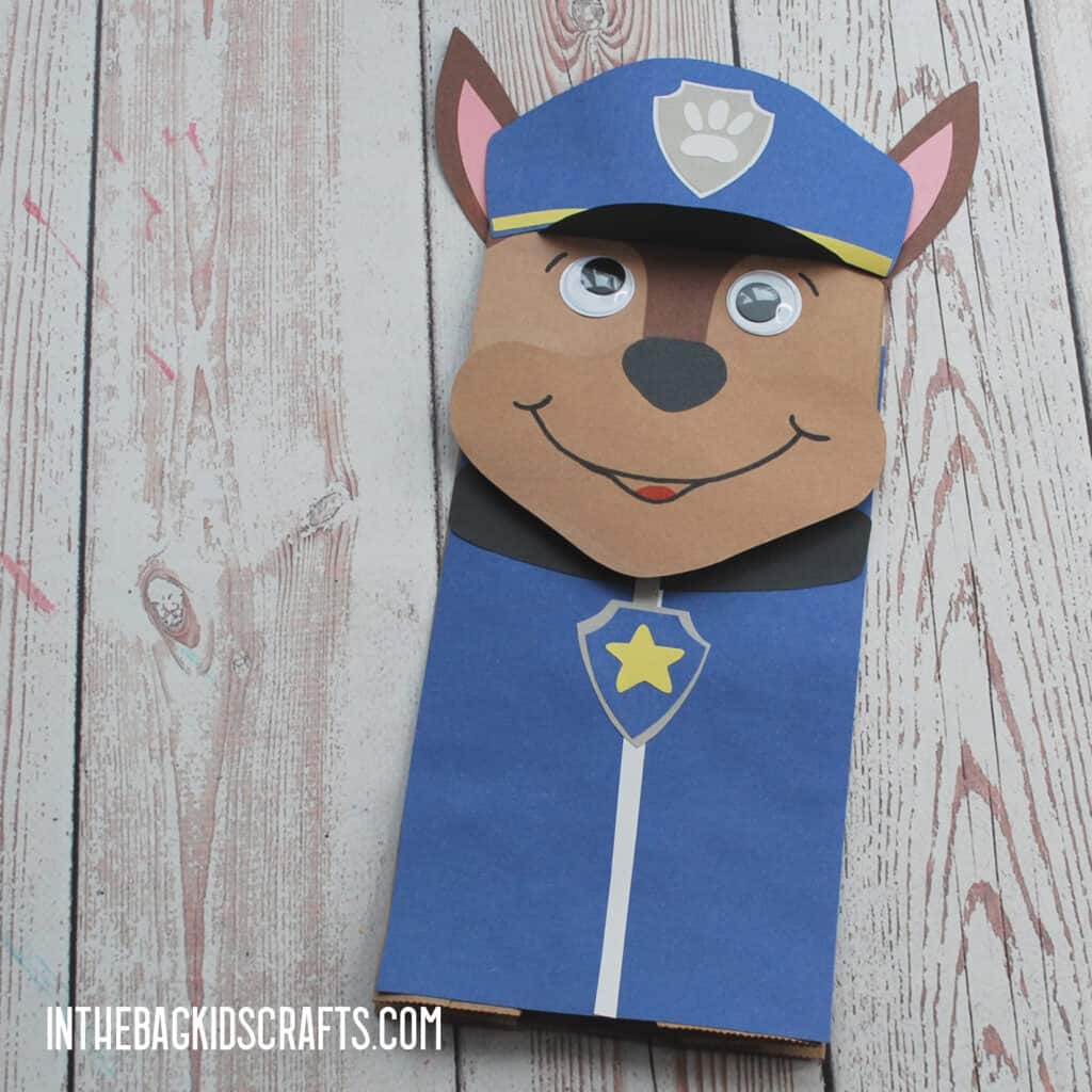 PAW PATROL PAPER CRAFTS FOR KIDS CHASE PUPPET 