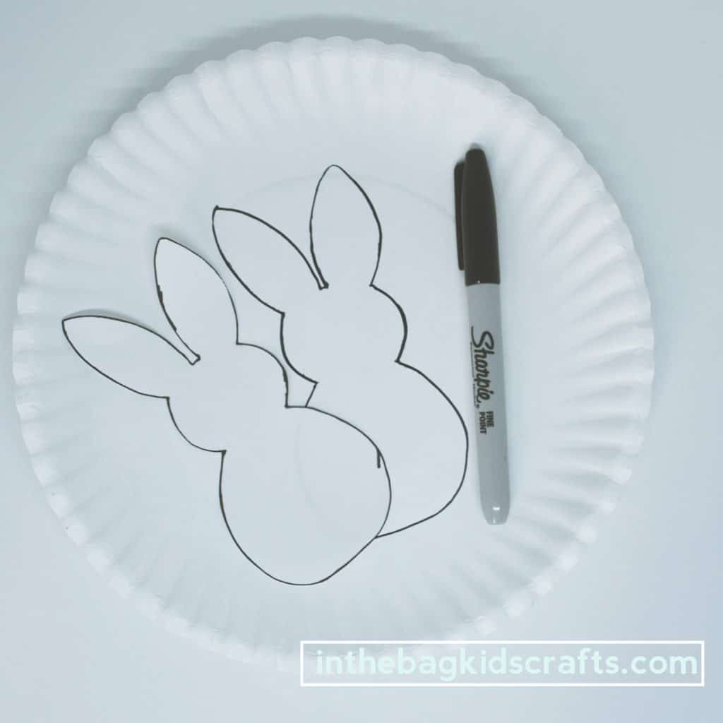 Trace and cut out the Easter decorations