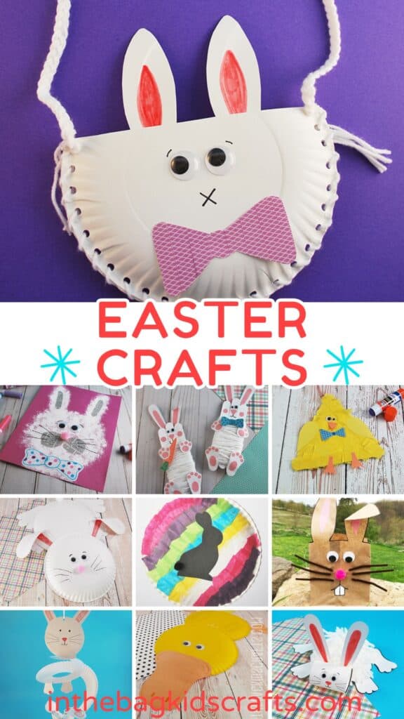 Spring Crafts for Kids Easter themed 