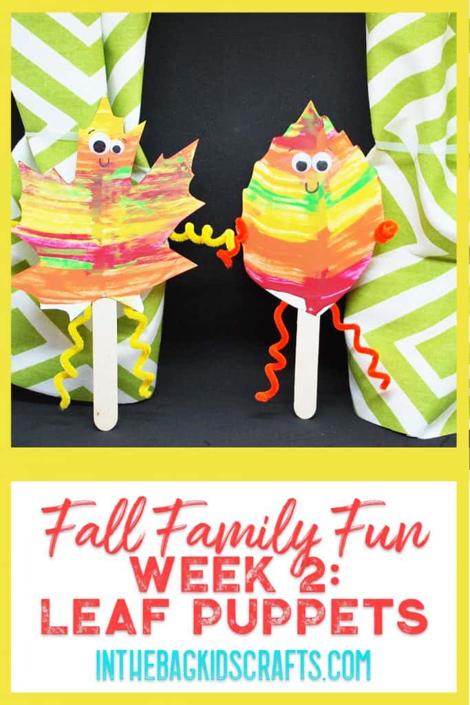 Fall Family Fun Night Challenge Week 2: Autumn Leaf Puppets